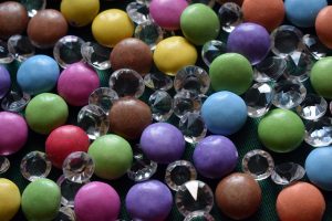 crystals, diamonds, sweets